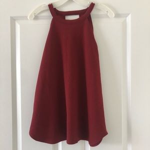 Red tunic vest